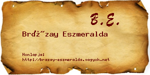 Brázay Eszmeralda névjegykártya